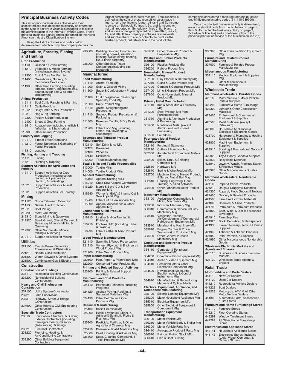 Instructions for IRS Form 1120S U.S. Income Tax Return for an S Corporation, Page 44
