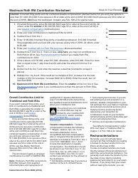 Instructions for IRS Form 8606 Nondeductible Iras, Page 3
