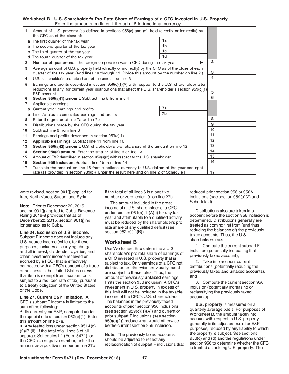 Instructions for IRS Form 5471 Information Return of U.S. Persons With Respect to Certain Foreign Corporations, Page 17