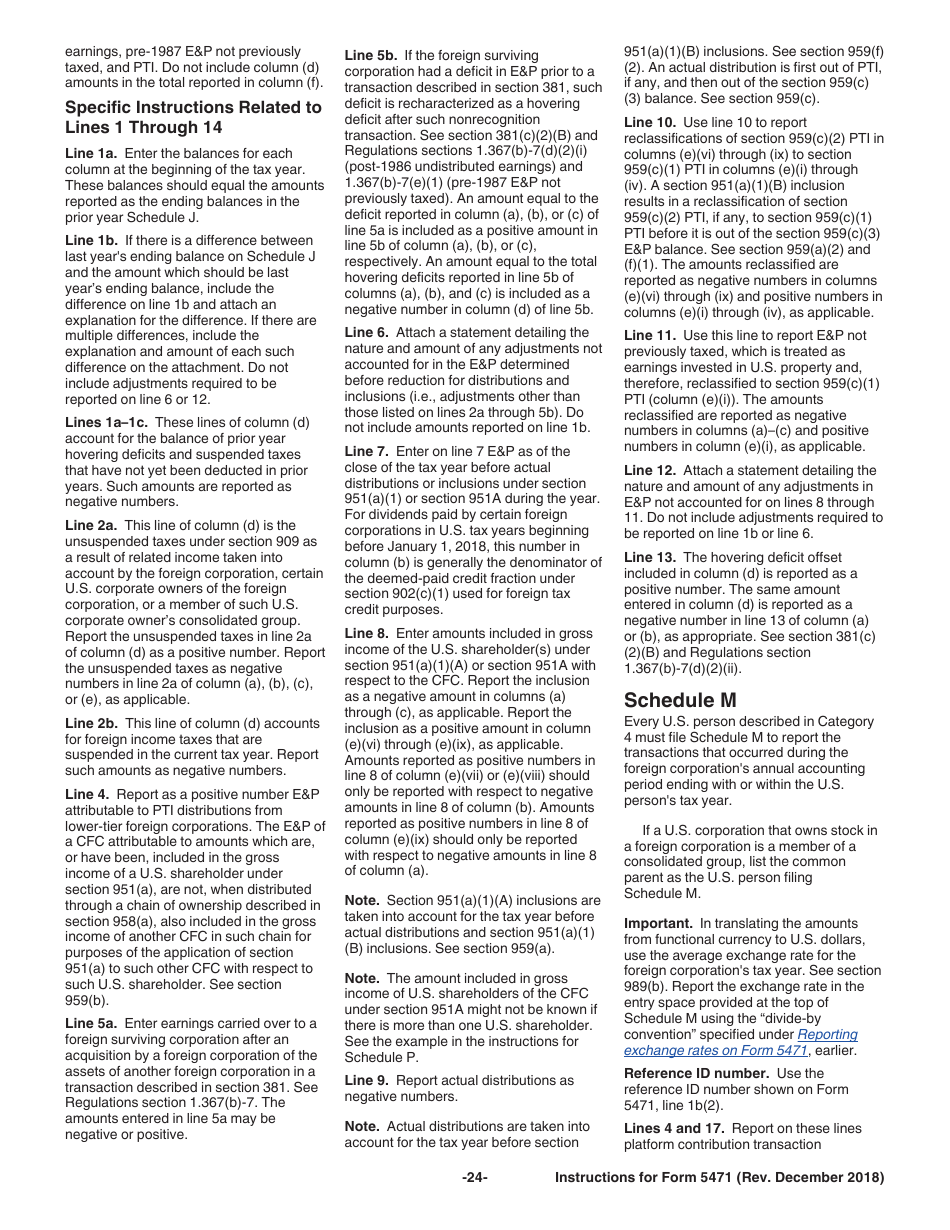 Instructions for IRS Form 5471 Information Return of U.S. Persons With Respect to Certain Foreign Corporations, Page 24