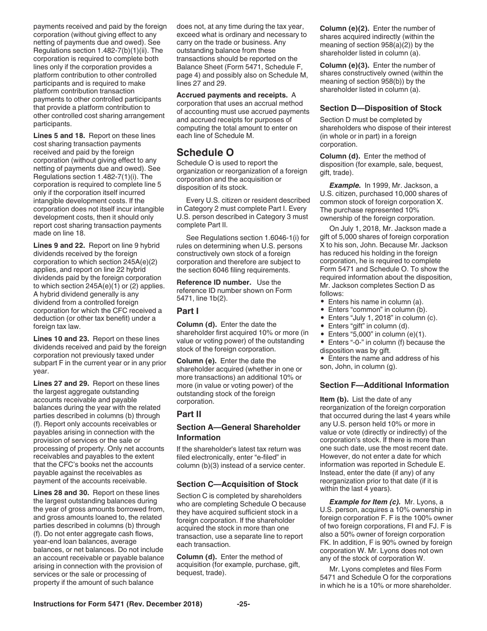 Instructions for IRS Form 5471 Information Return of U.S. Persons With Respect to Certain Foreign Corporations, Page 25