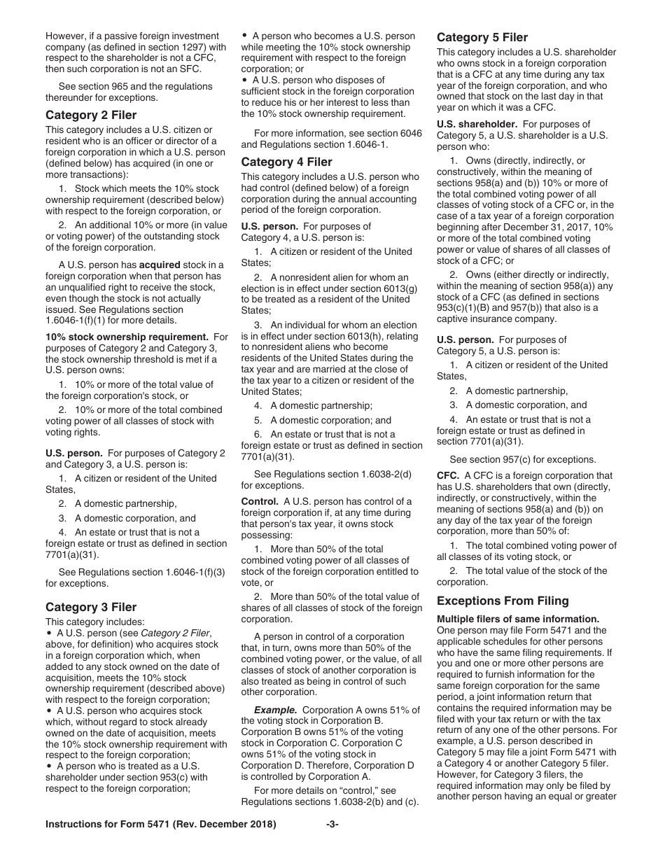 Instructions for IRS Form 5471 Information Return of U.S. Persons With Respect to Certain Foreign Corporations, Page 3