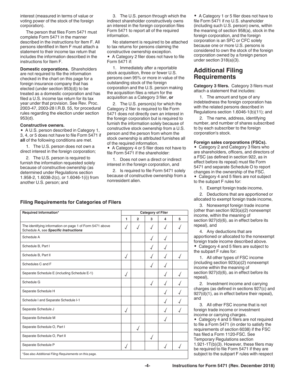 Instructions for IRS Form 5471 Information Return of U.S. Persons With Respect to Certain Foreign Corporations, Page 4