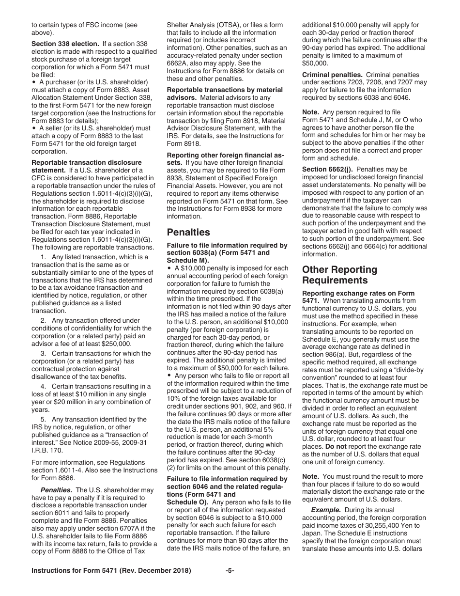Instructions for IRS Form 5471 Information Return of U.S. Persons With Respect to Certain Foreign Corporations, Page 5