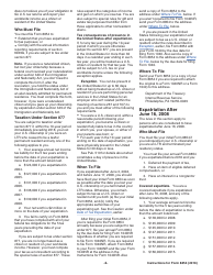 Instructions for IRS Form 8854 Initial and Annual Expatriation Statement, Page 2