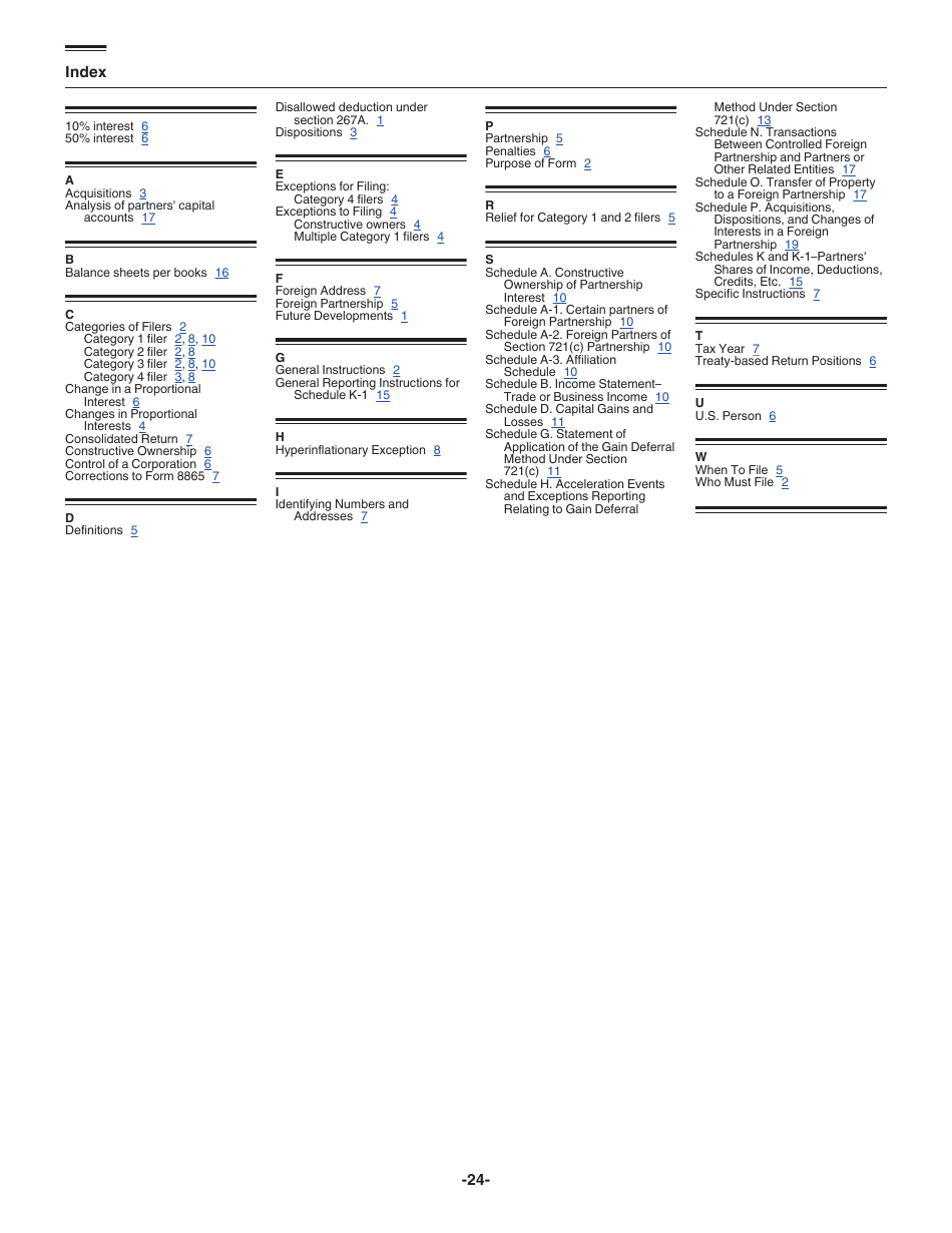Instructions for IRS Form 8865 Return of U.S. Persons With Respect to Certain Foreign Partnerships, Page 24