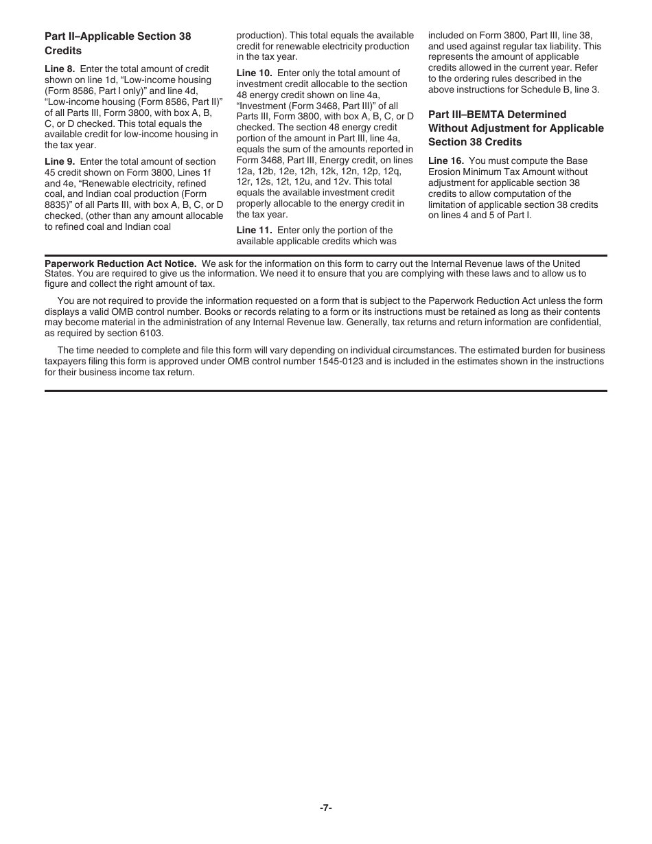 Instructions for IRS Form 8991 Tax on Base Erosion Payments of Taxpayers With Substantial Gross Receipts, Page 7