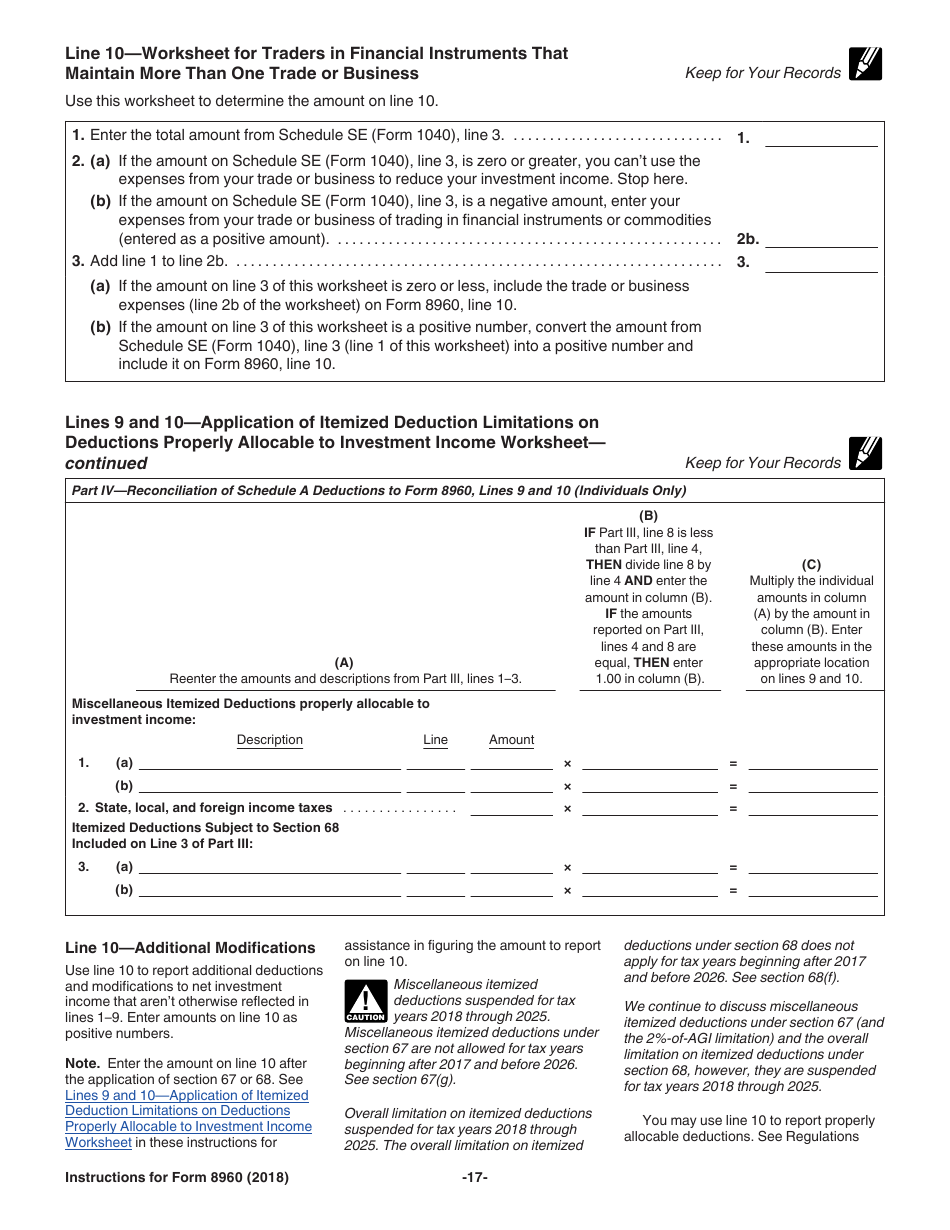 Instructions for IRS Form 8960 Net Investment Income Tax - Individuals, Estates, and Trusts, Page 17