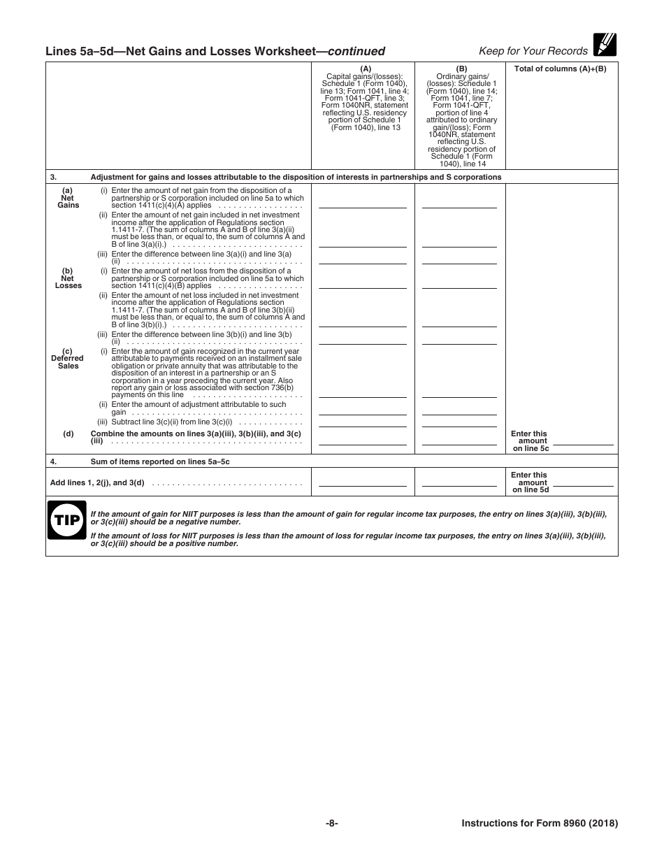 Instructions for IRS Form 8960 Net Investment Income Tax - Individuals, Estates, and Trusts, Page 8