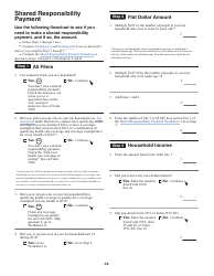 Instructions for IRS Form 8965 Health Coverage Exemptions (And Instructions for Figuring Your Shared Responsibility Payment), Page 16