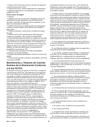 Instrucciones para IRS Formulario W-9(SP) Solicitud Y Certificacion Del Numero De Identificacion Del Contribuyente (Spanish), Page 5