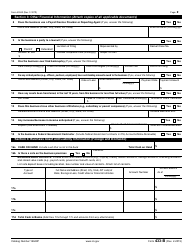 IRS Form 433-B &quot;Collection Information Statement for Businesses&quot;, Page 2