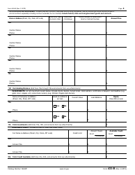 IRS Form 433-B &quot;Collection Information Statement for Businesses&quot;, Page 3