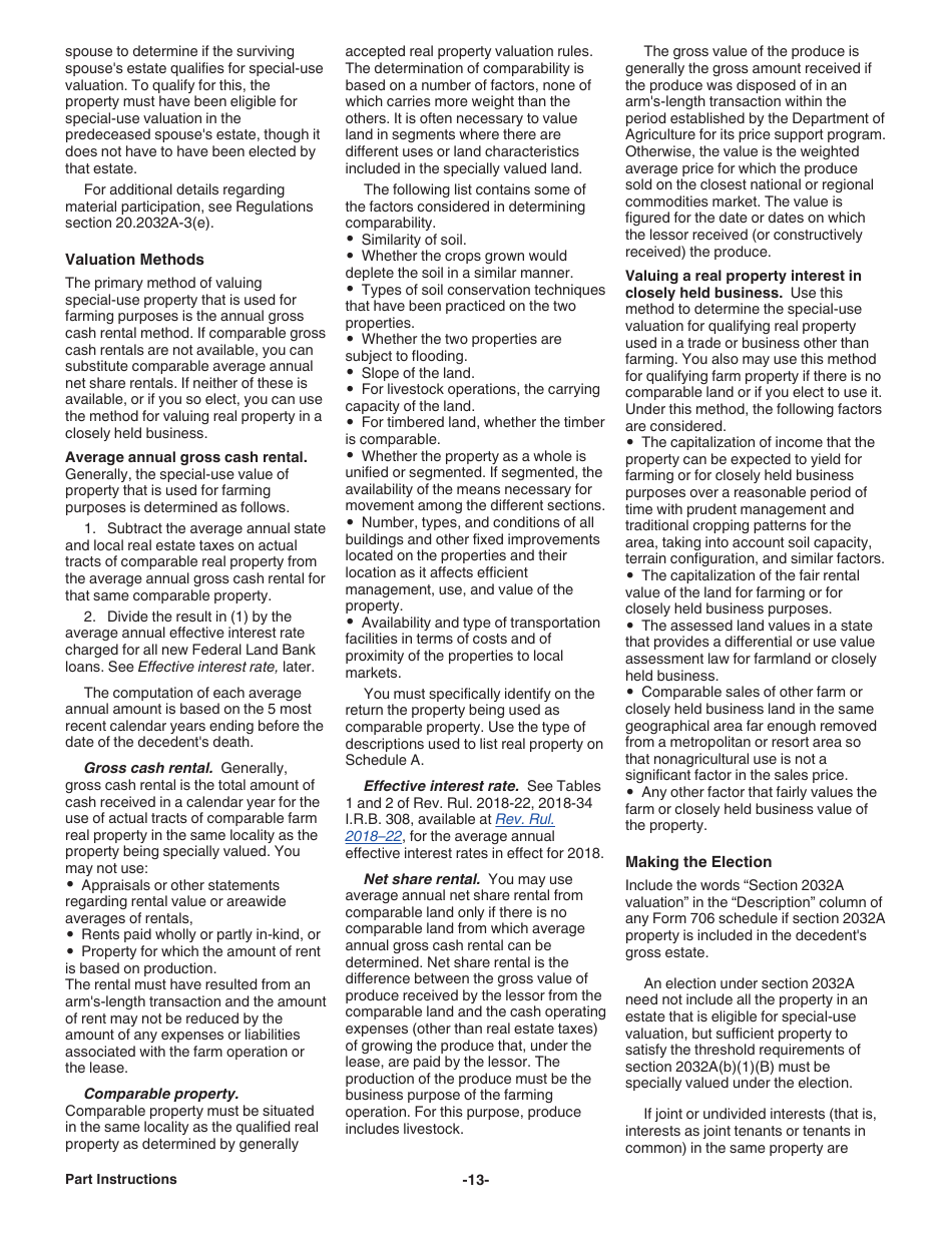 Instructions for IRS Form 706 United States Estate (And Generation-Skipping Transfer) Tax Return, Page 13