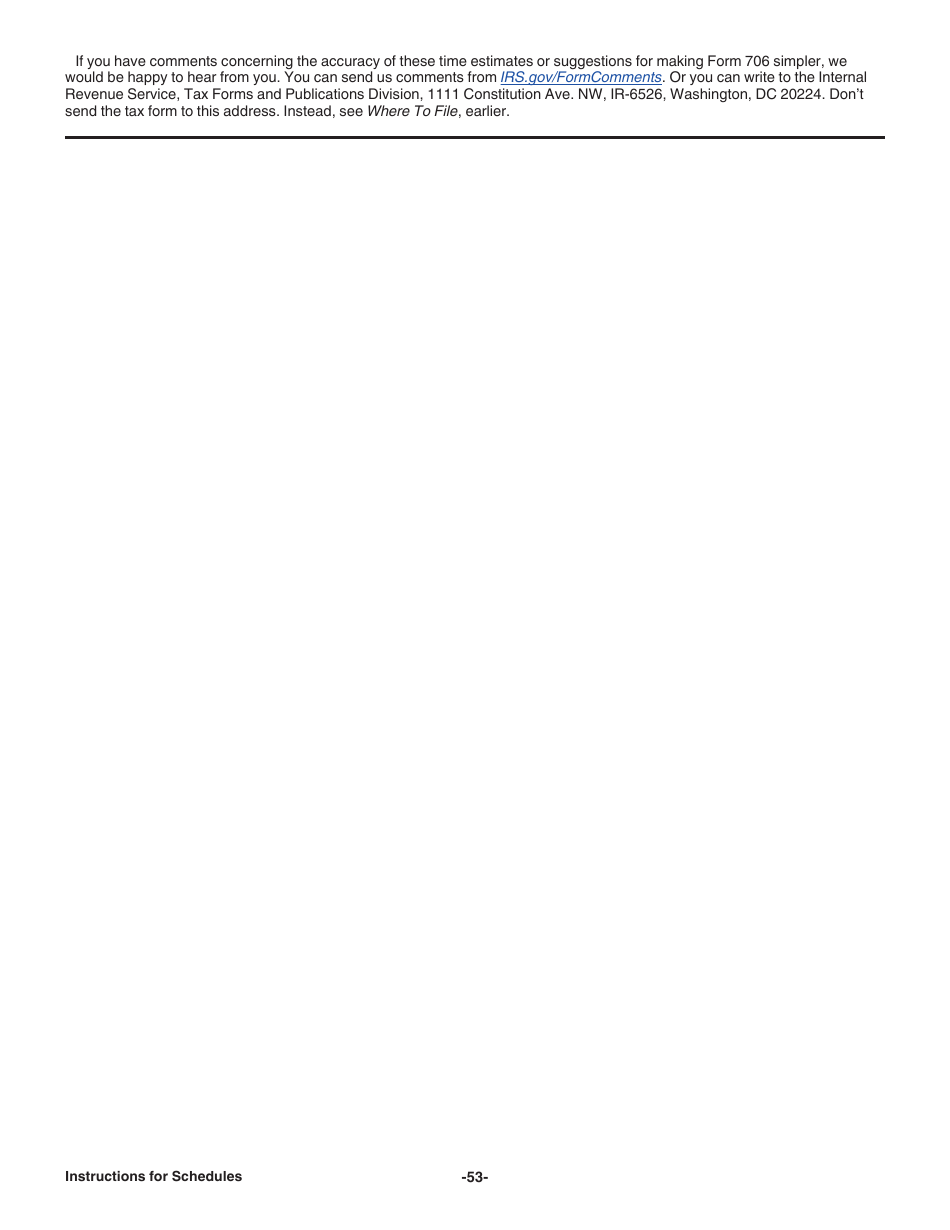 Instructions for IRS Form 706 United States Estate (And Generation-Skipping Transfer) Tax Return, Page 53