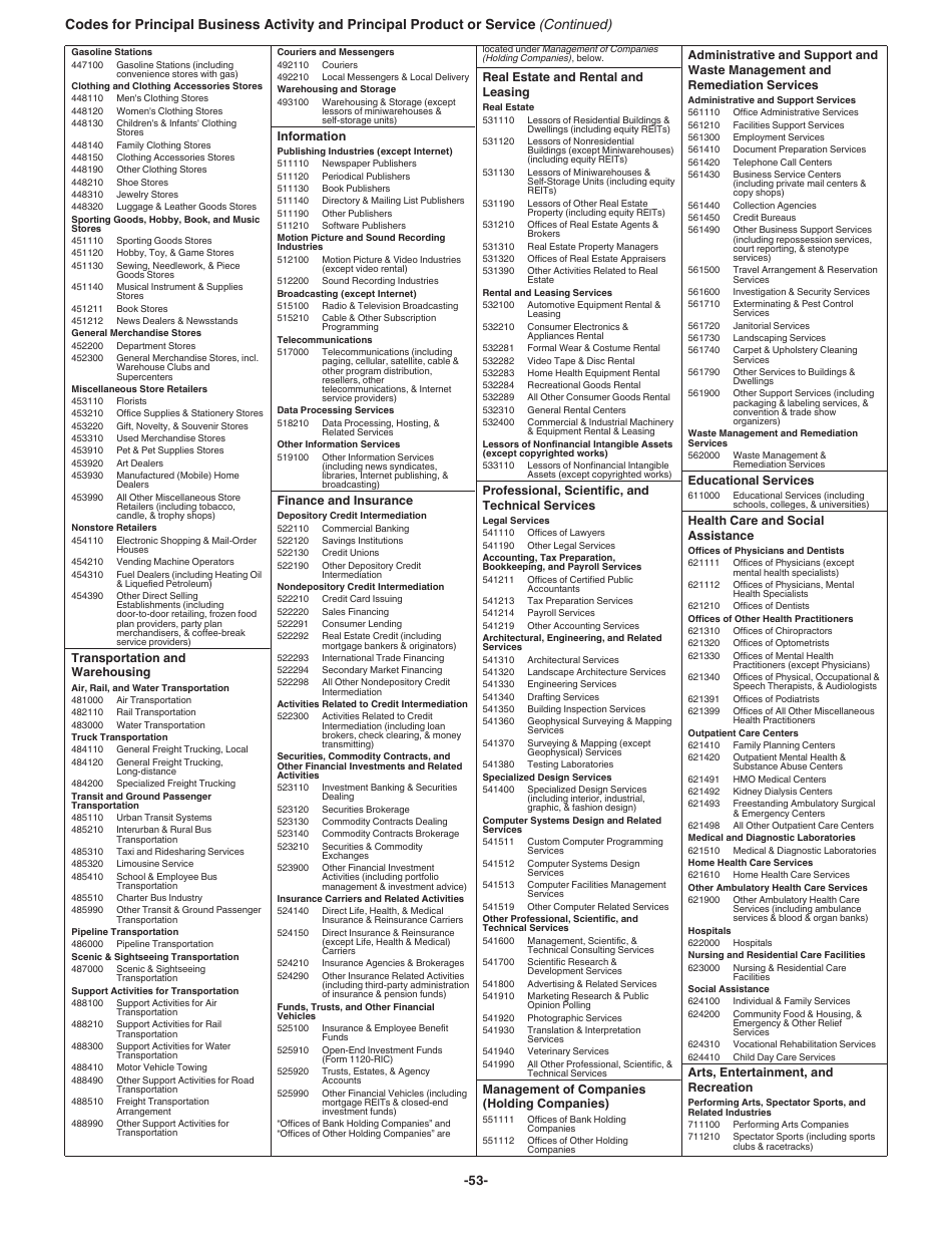 Instructions for IRS Form 1065 U.S. Return of Partnership Income, Page 53