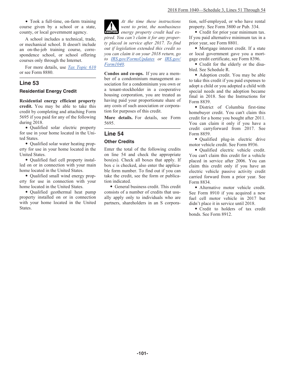 Instructions for IRS Form 1040 U.S. Individual Income Tax Return, Page 101