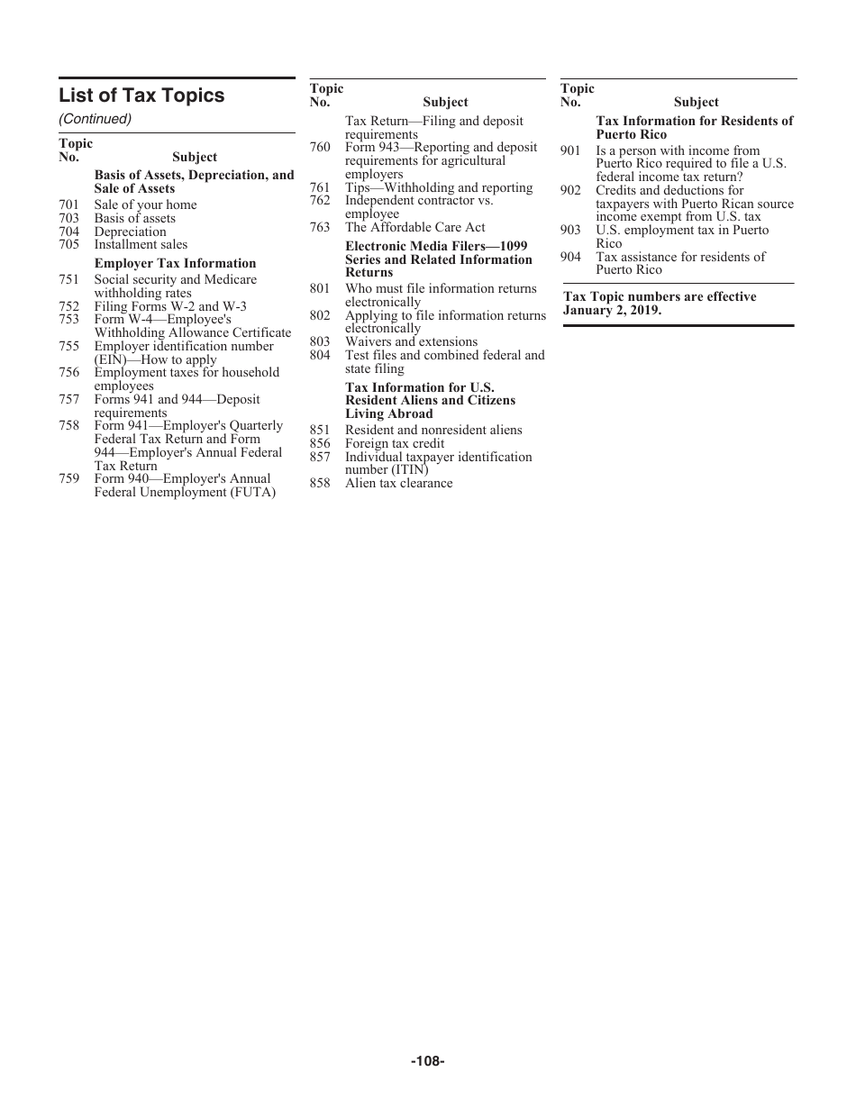 Instructions for IRS Form 1040 U.S. Individual Income Tax Return, Page 108