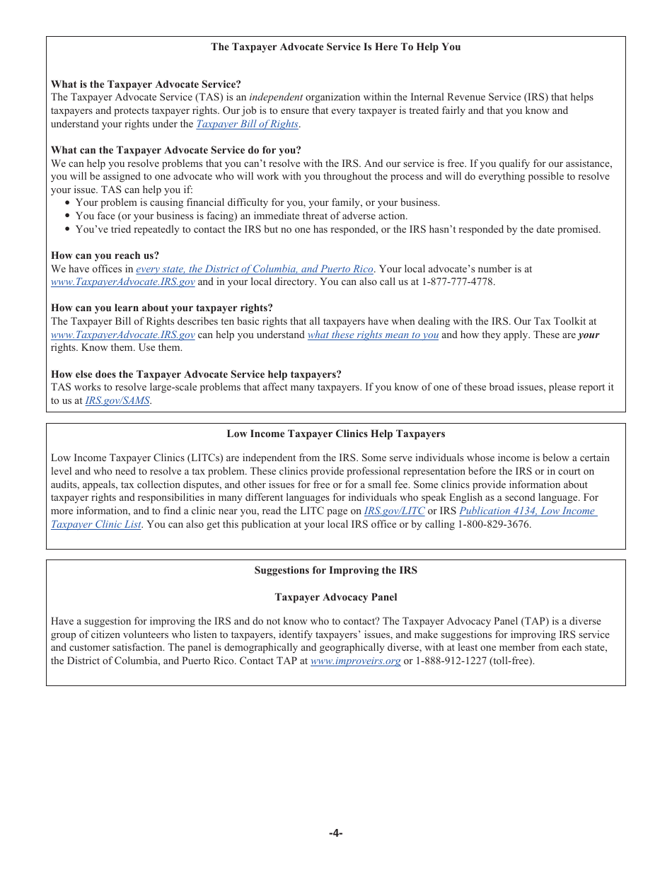 Instructions for IRS Form 1040 U.S. Individual Income Tax Return, Page 4