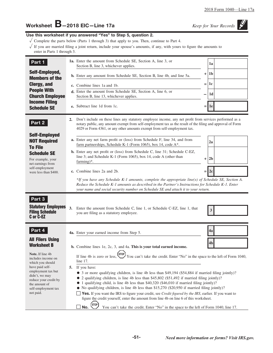 Instructions for IRS Form 1040 U.S. Individual Income Tax Return, Page 51