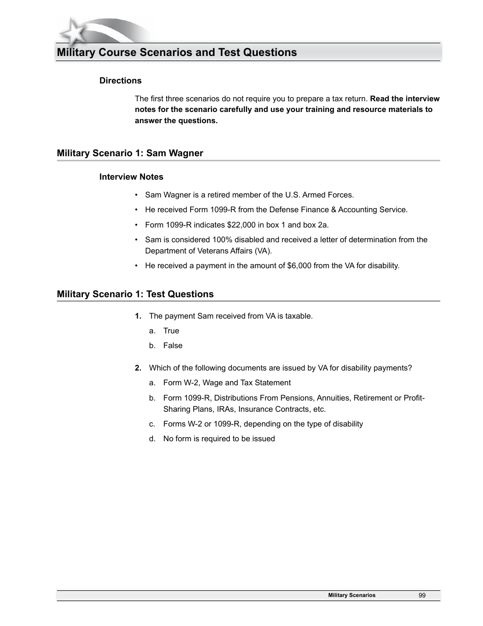 IRS Form 6744 Vita / Tce Volunteer Assistors Test / Retest, Page 101