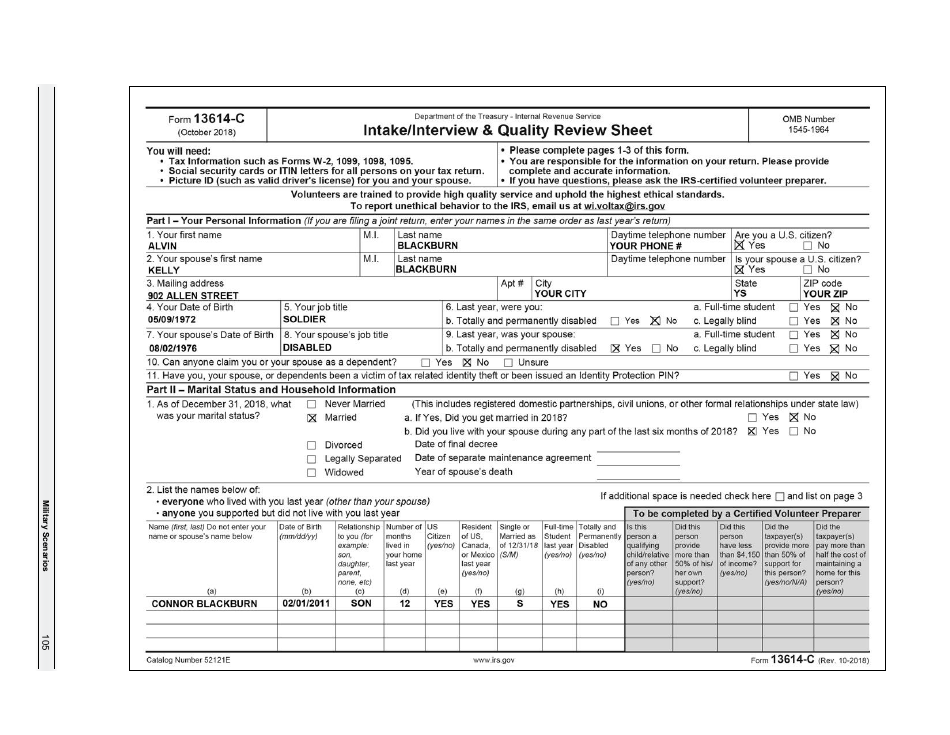 IRS Form 6744 Vita / Tce Volunteer Assistors Test / Retest, Page 107