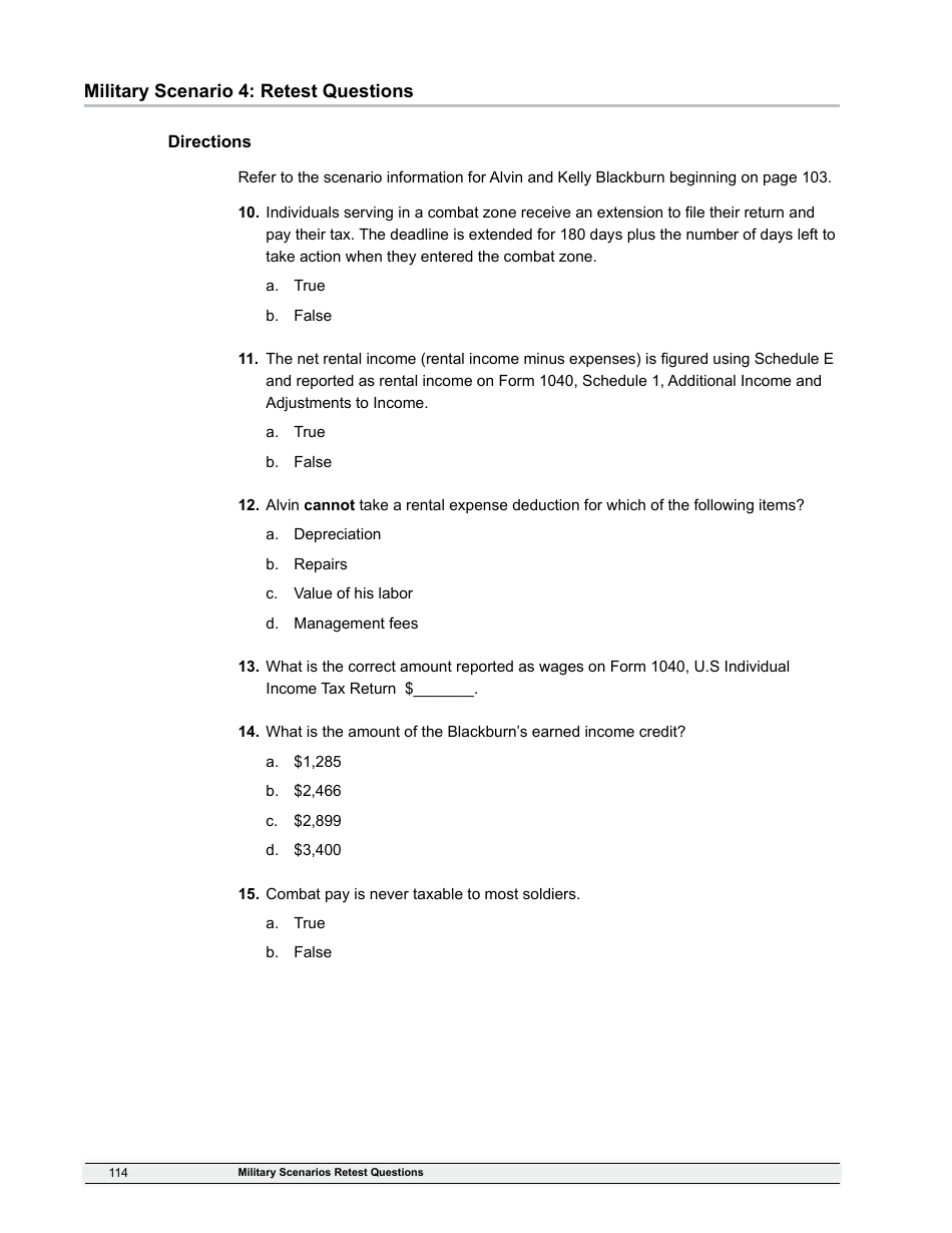 IRS Form 6744 Vita / Tce Volunteer Assistors Test / Retest, Page 116