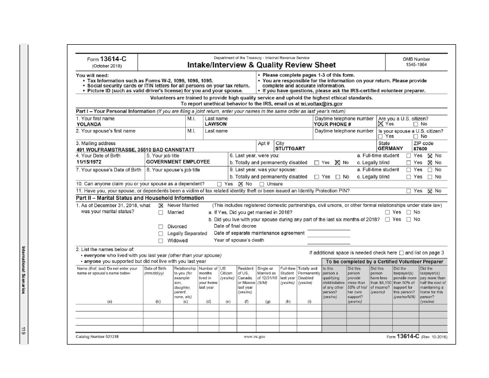 IRS Form 6744 Vita / Tce Volunteer Assistors Test / Retest, Page 121