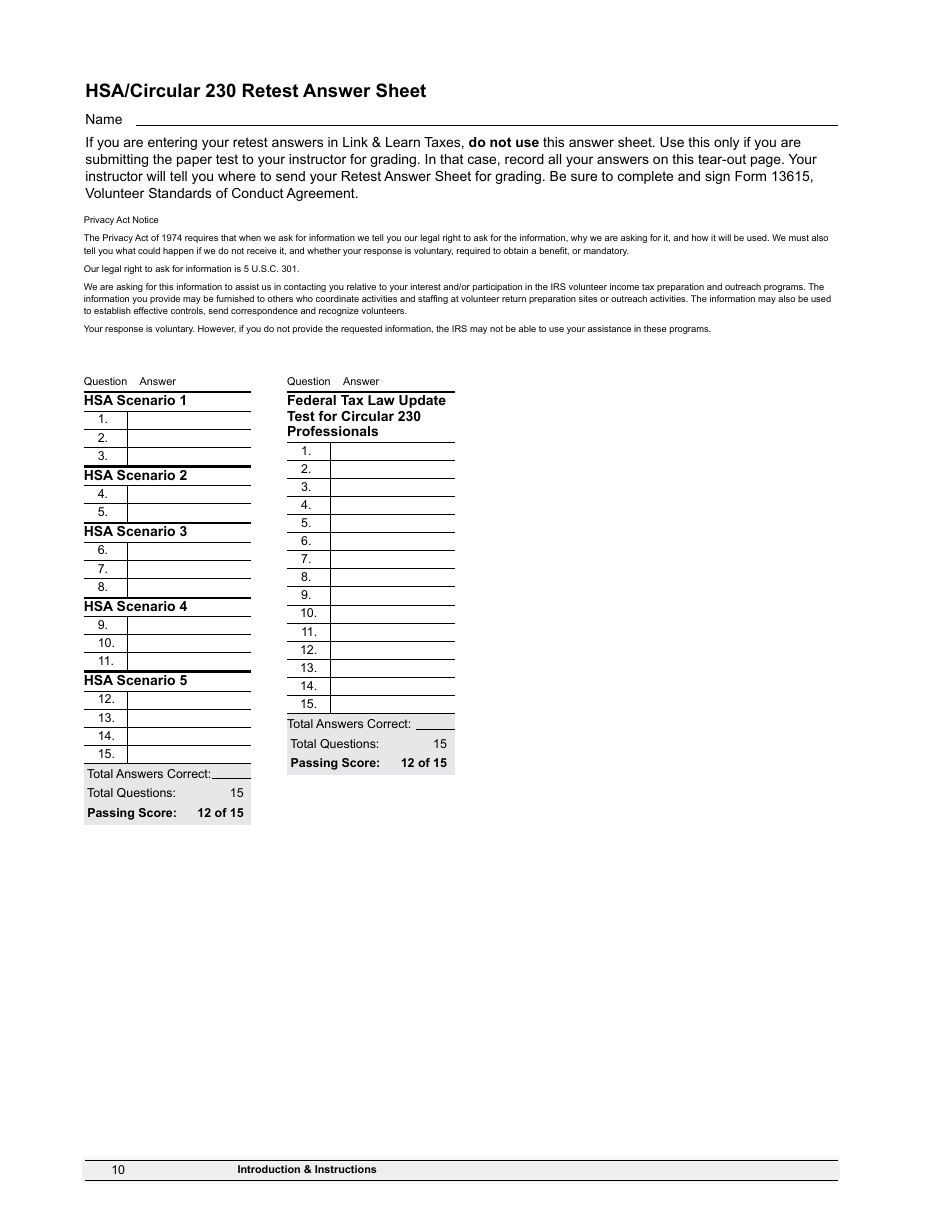 IRS Form 6744 Vita / Tce Volunteer Assistors Test / Retest, Page 12