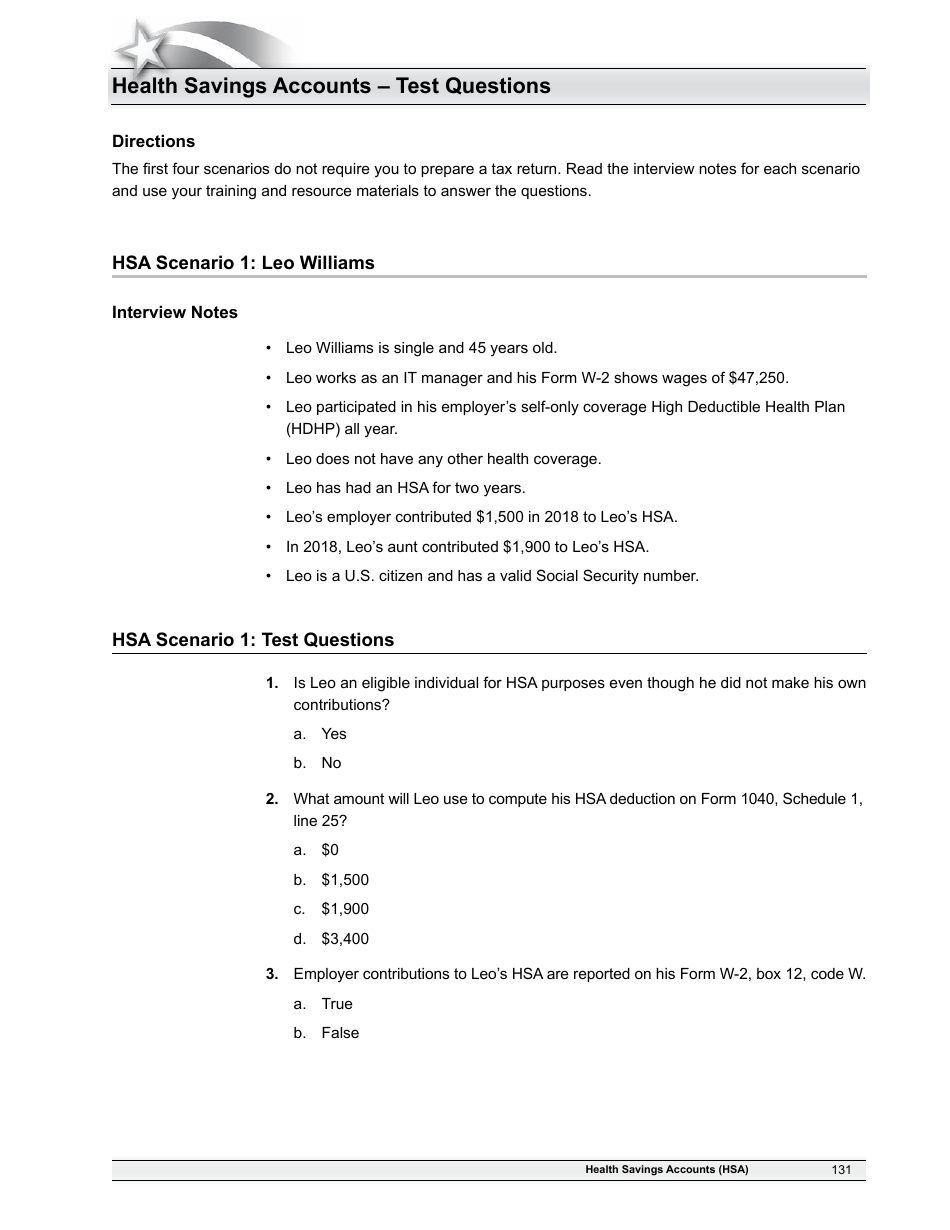 IRS Form 6744 Vita / Tce Volunteer Assistors Test / Retest, Page 133
