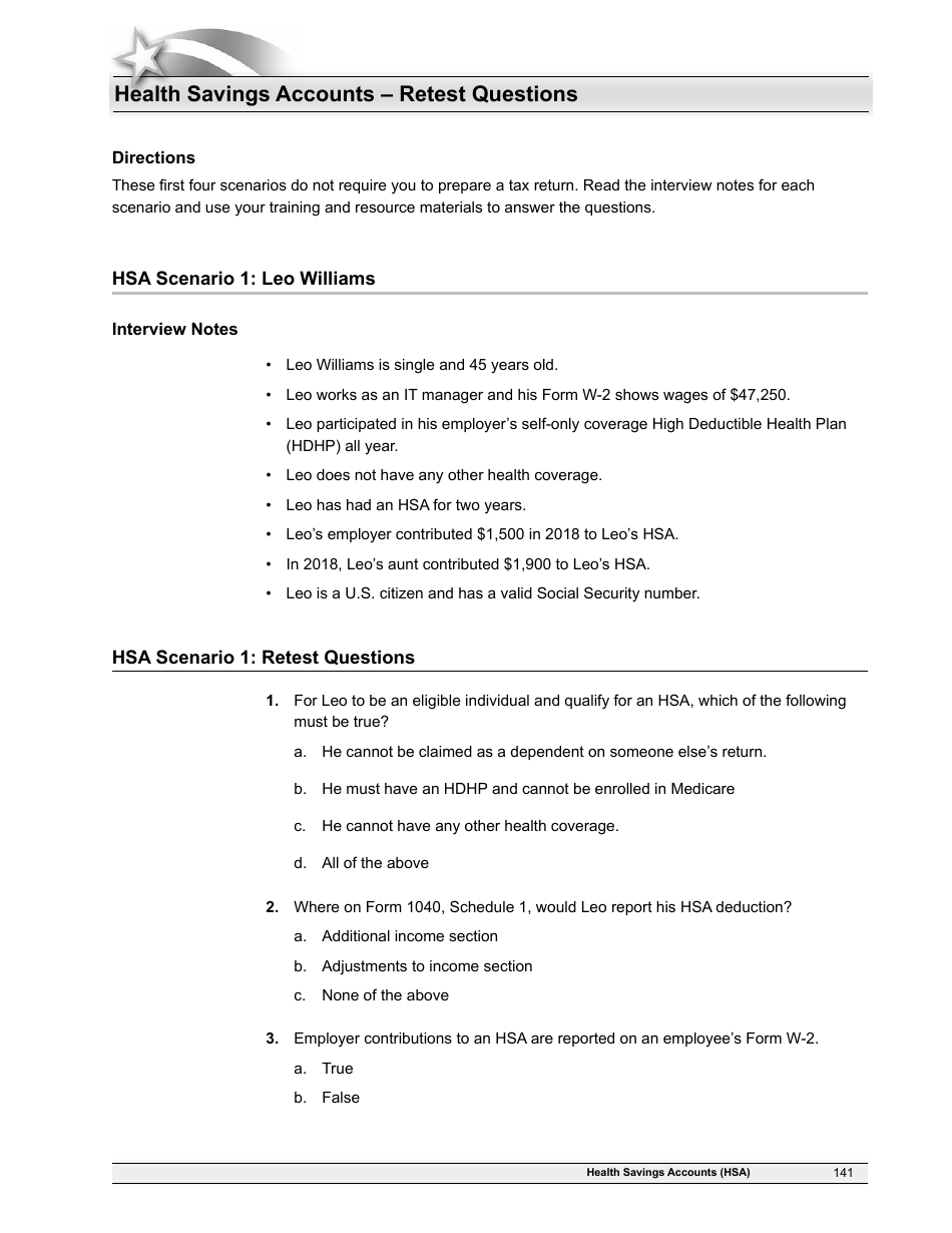 IRS Form 6744 Vita / Tce Volunteer Assistors Test / Retest, Page 143
