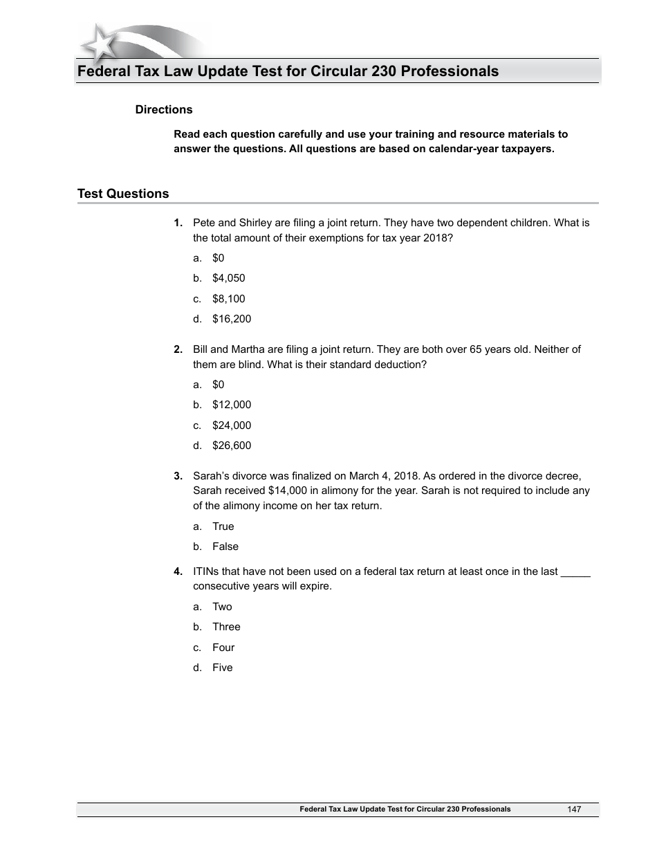 IRS Form 6744 Vita / Tce Volunteer Assistors Test / Retest, Page 149