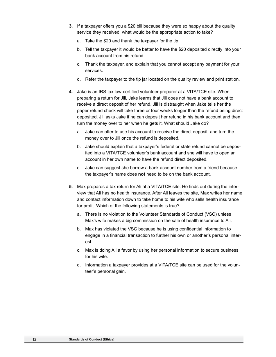 IRS Form 6744 Vita / Tce Volunteer Assistors Test / Retest, Page 14