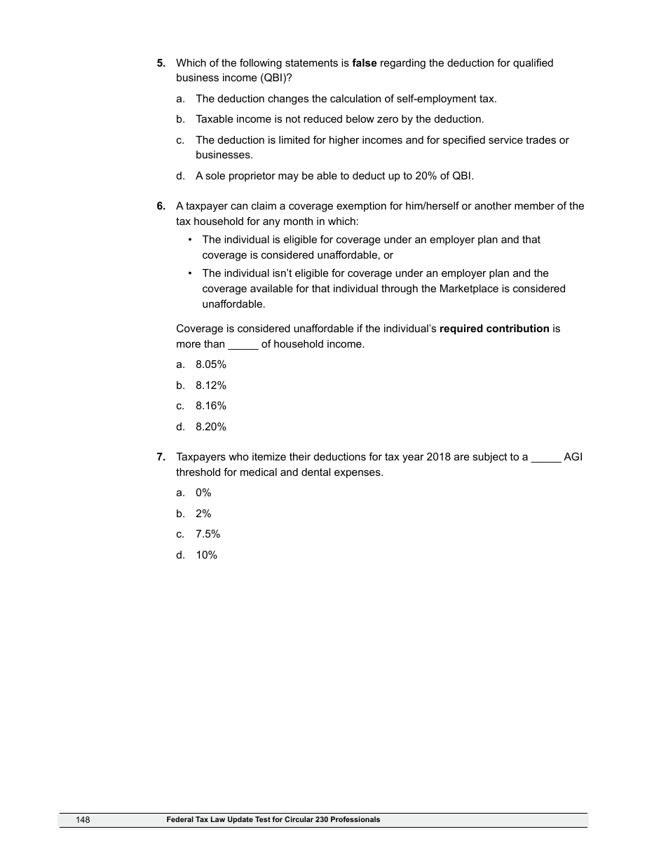 IRS Form 6744 Vita / Tce Volunteer Assistors Test / Retest, Page 150