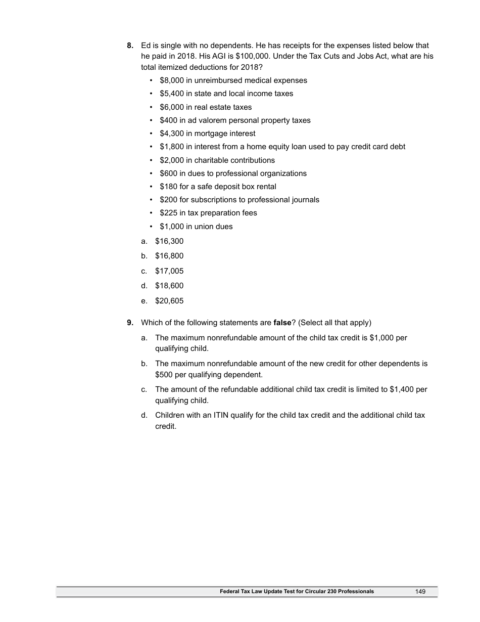 IRS Form 6744 Vita / Tce Volunteer Assistors Test / Retest, Page 151