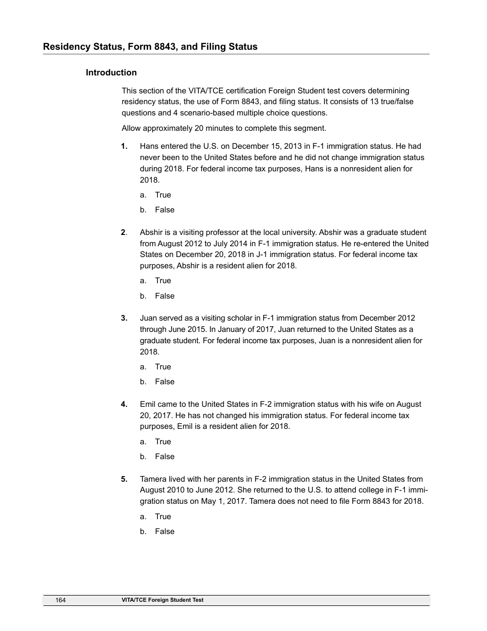 IRS Form 6744 Vita / Tce Volunteer Assistors Test / Retest, Page 166