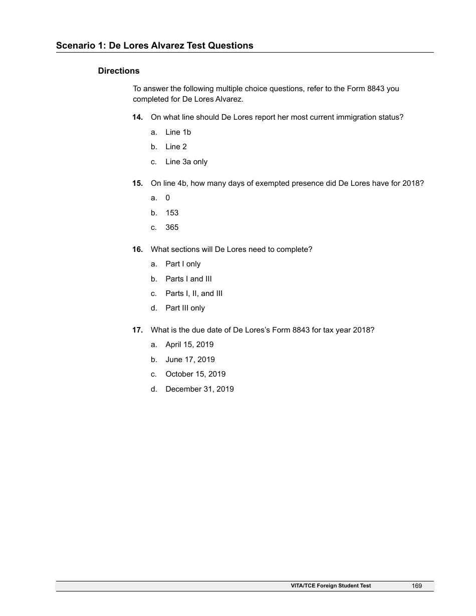 IRS Form 6744 Vita / Tce Volunteer Assistors Test / Retest, Page 171