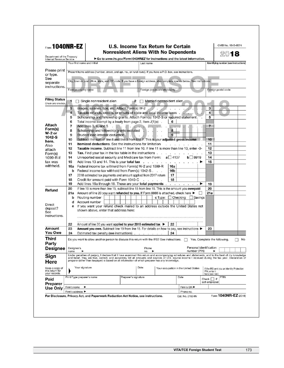 IRS Form 6744 Vita / Tce Volunteer Assistors Test / Retest, Page 175