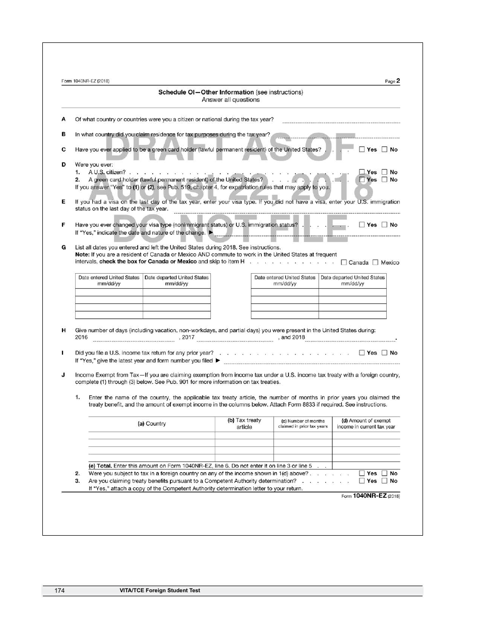 IRS Form 6744 Vita / Tce Volunteer Assistors Test / Retest, Page 176