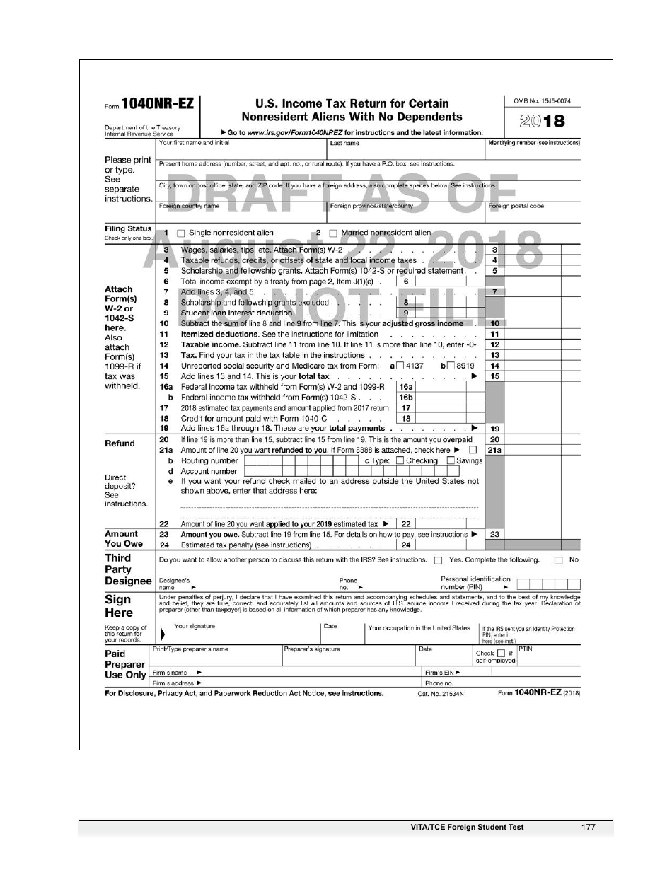 IRS Form 6744 Vita / Tce Volunteer Assistors Test / Retest, Page 179