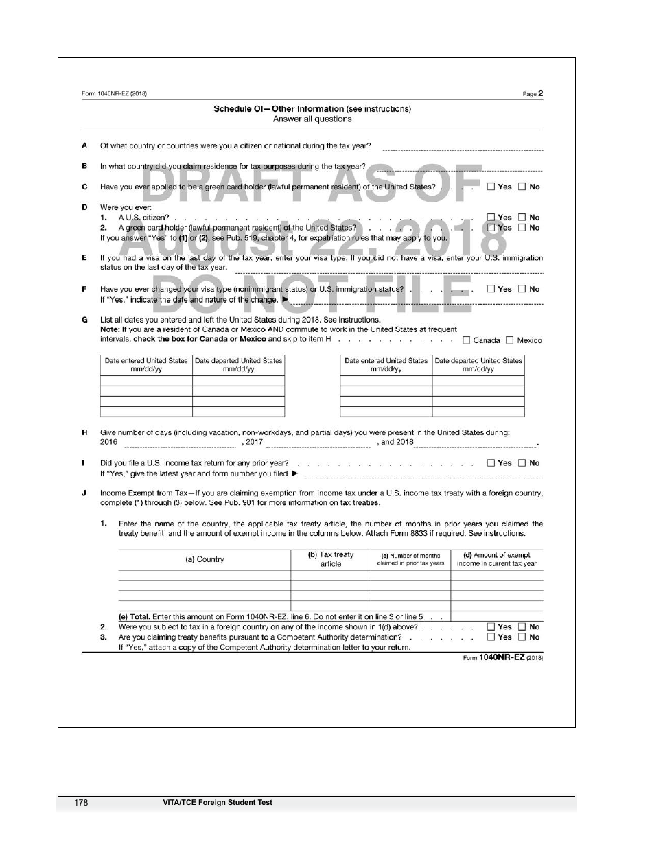 IRS Form 6744 Vita / Tce Volunteer Assistors Test / Retest, Page 180