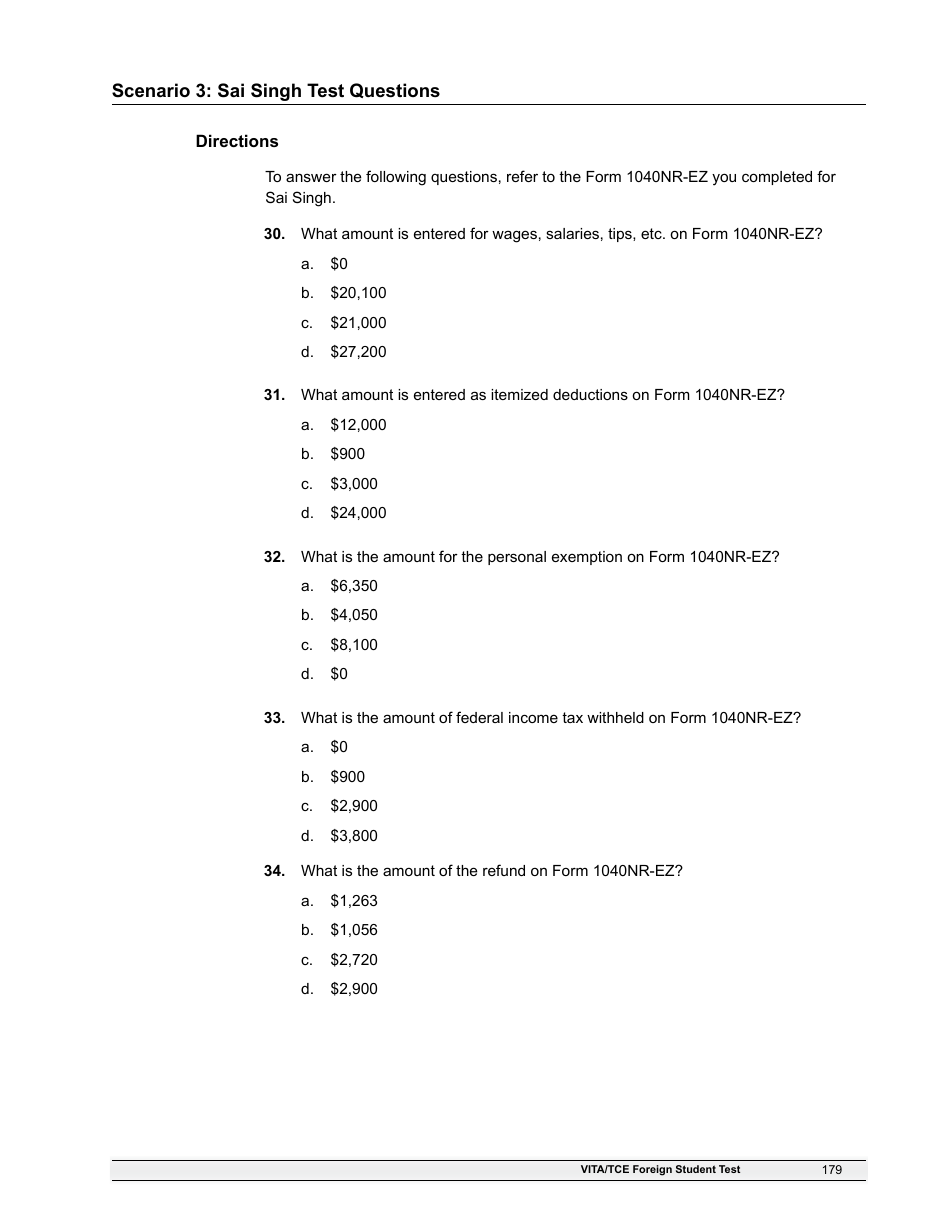 IRS Form 6744 Vita / Tce Volunteer Assistors Test / Retest, Page 181