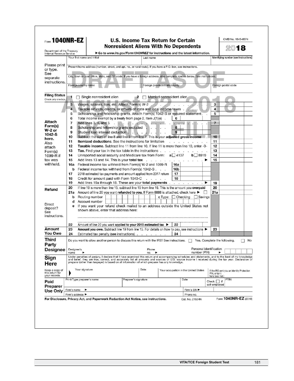 IRS Form 6744 Vita / Tce Volunteer Assistors Test / Retest, Page 183