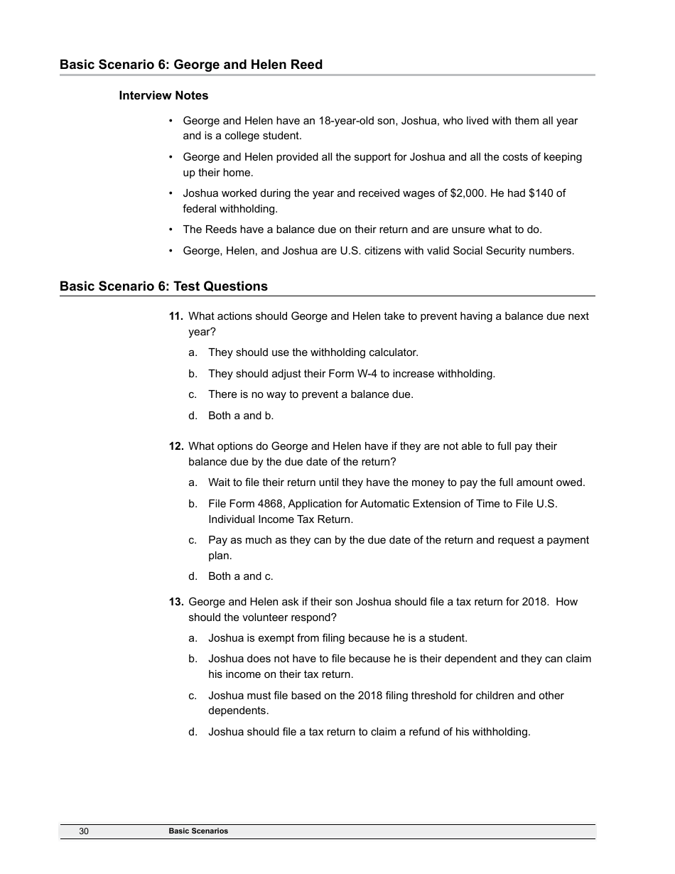 IRS Form 6744 Vita / Tce Volunteer Assistors Test / Retest, Page 32