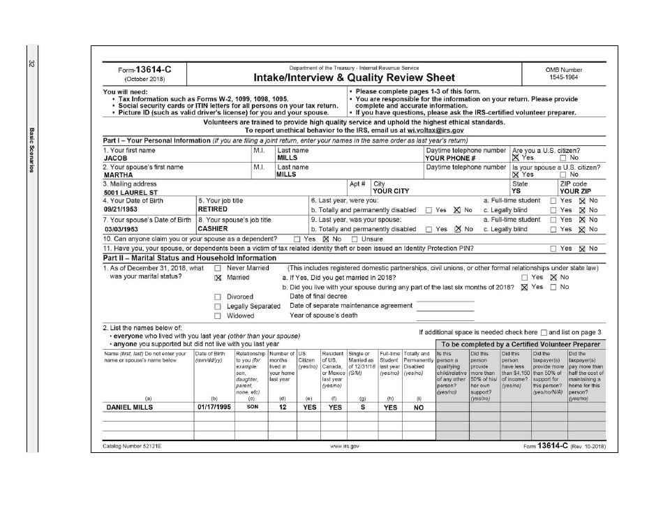 IRS Form 6744 Vita / Tce Volunteer Assistors Test / Retest, Page 34