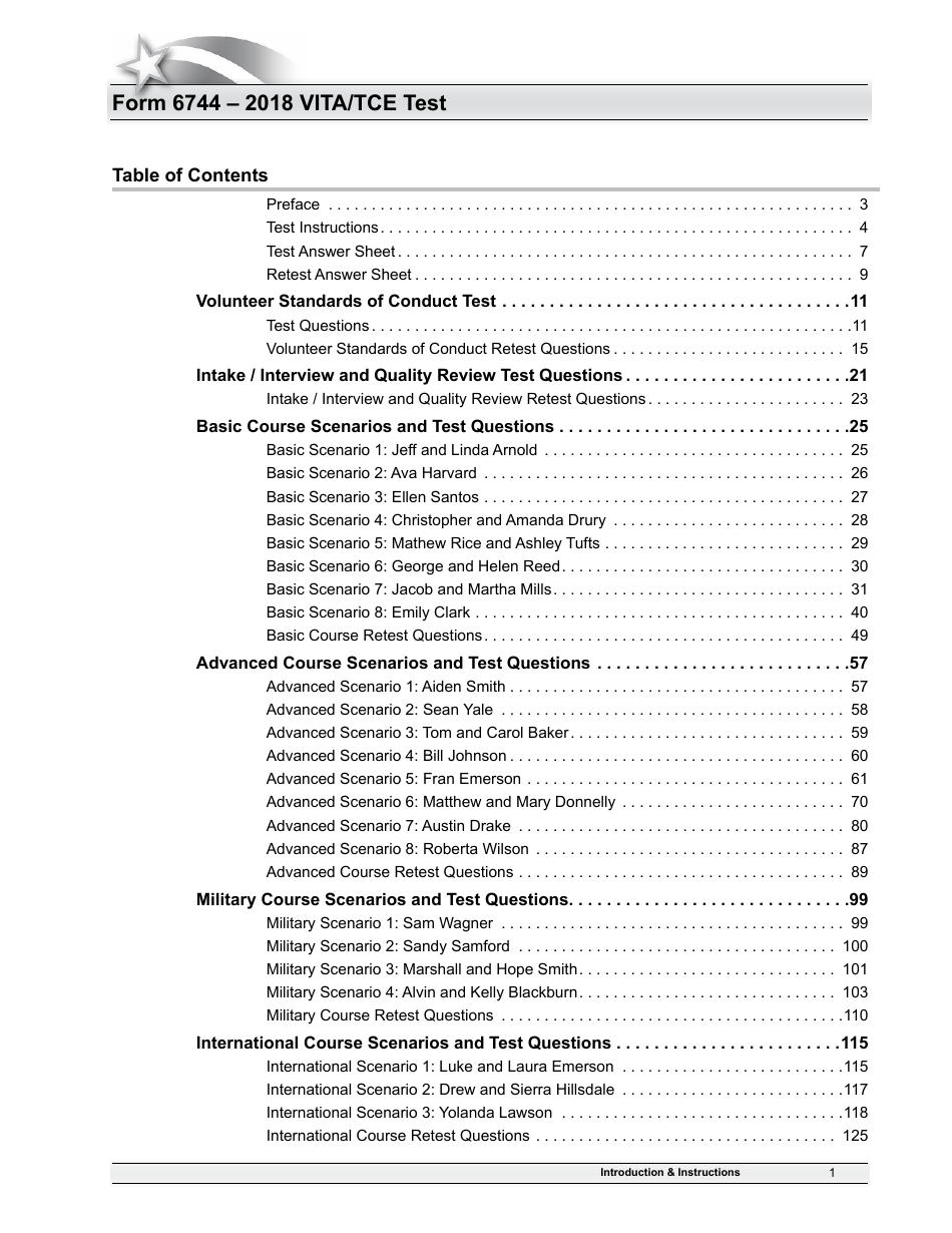 IRS Form 6744 Vita / Tce Volunteer Assistors Test / Retest, Page 3