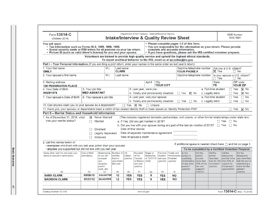 IRS Form 6744 Vita / Tce Volunteer Assistors Test / Retest, Page 43