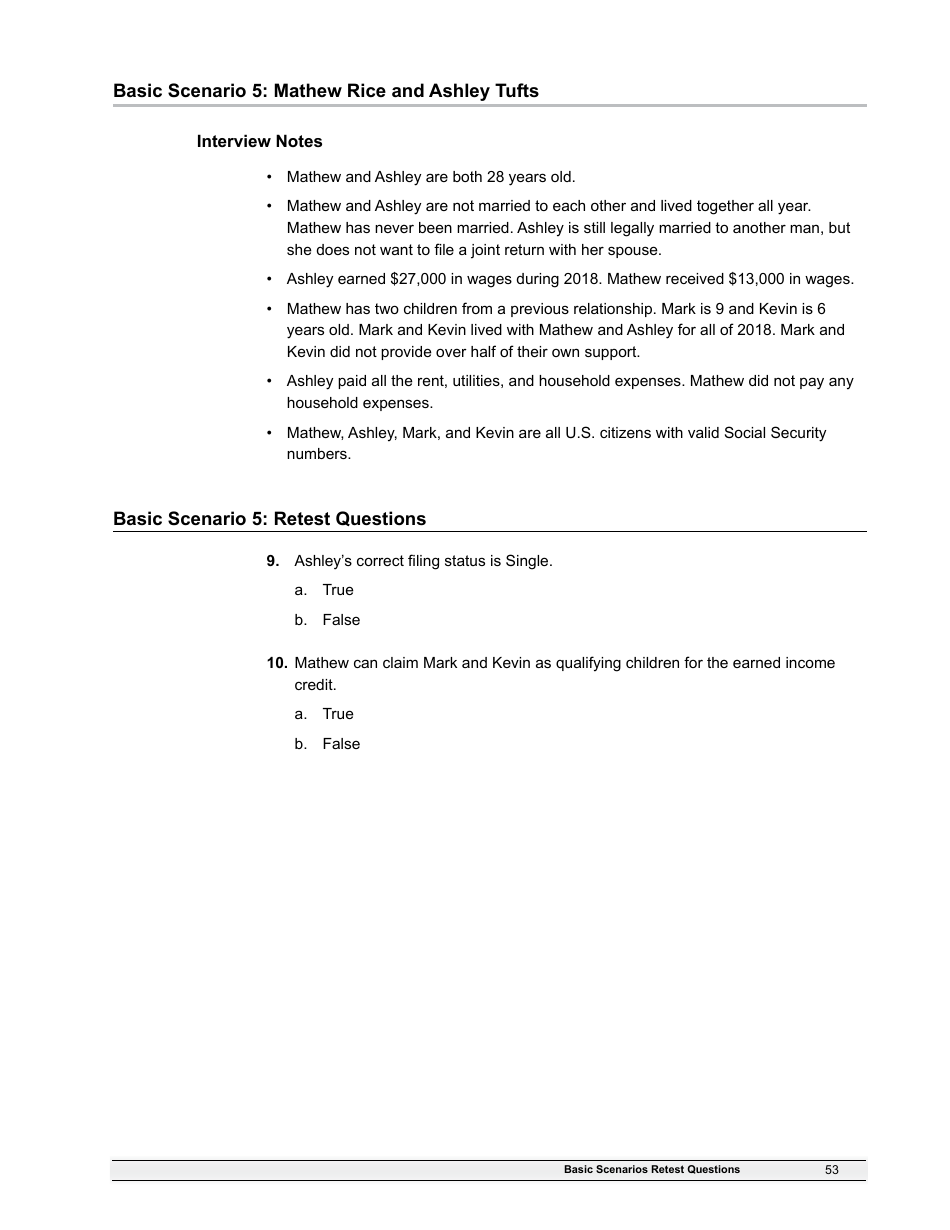IRS Form 6744 Vita / Tce Volunteer Assistors Test / Retest, Page 55