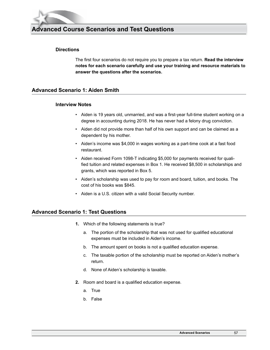 IRS Form 6744 Vita / Tce Volunteer Assistors Test / Retest, Page 59