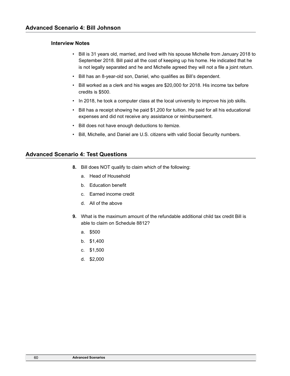 IRS Form 6744 Vita / Tce Volunteer Assistors Test / Retest, Page 62